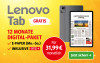 Werbebanner: Lenovo Tab gratis zum 12 Monate Digital-Paket mit E-Paper (Mo-So) für 31,99€ monatlich. Jetzt sichern!