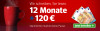 12 Monate lesen + 120 € geschenkt