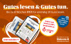 Gutes lesen & Gutes tun. Bis zu 8 Wochen für einmalig 10 Euro lesen. Jeder Cent wird zu 100% gespendet.