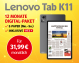 Werbeangebot für eine digitale Zeitung im Abo für 24 Monate. Neben dem Text ist ein Lenovo Tablet abgebildet.