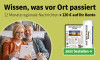 Text: Wissen, was vor Ort passiert. 12 Monate regionale Nachrichten lesen und 120 € Prämie auf Ihr Konto erhalten. Jetzt bestellen